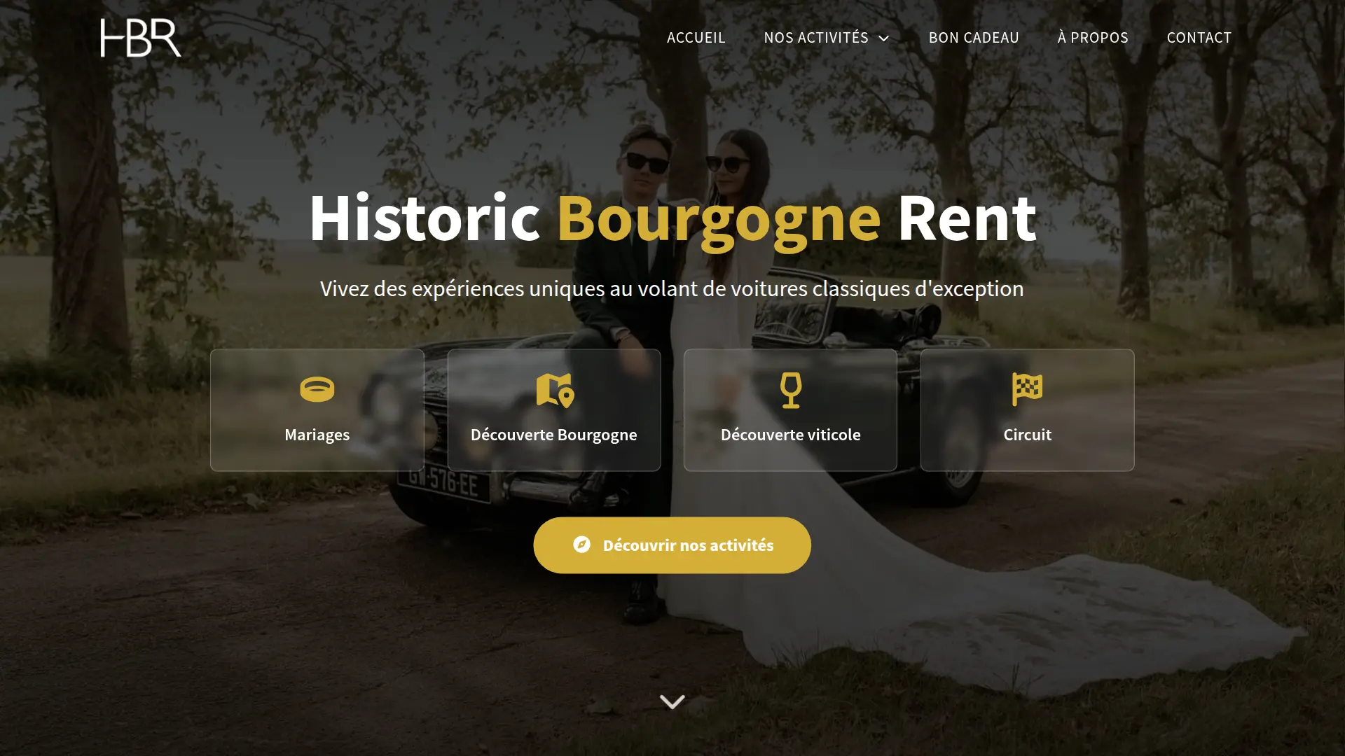 Exemple de site professionnel créé sur-mesure